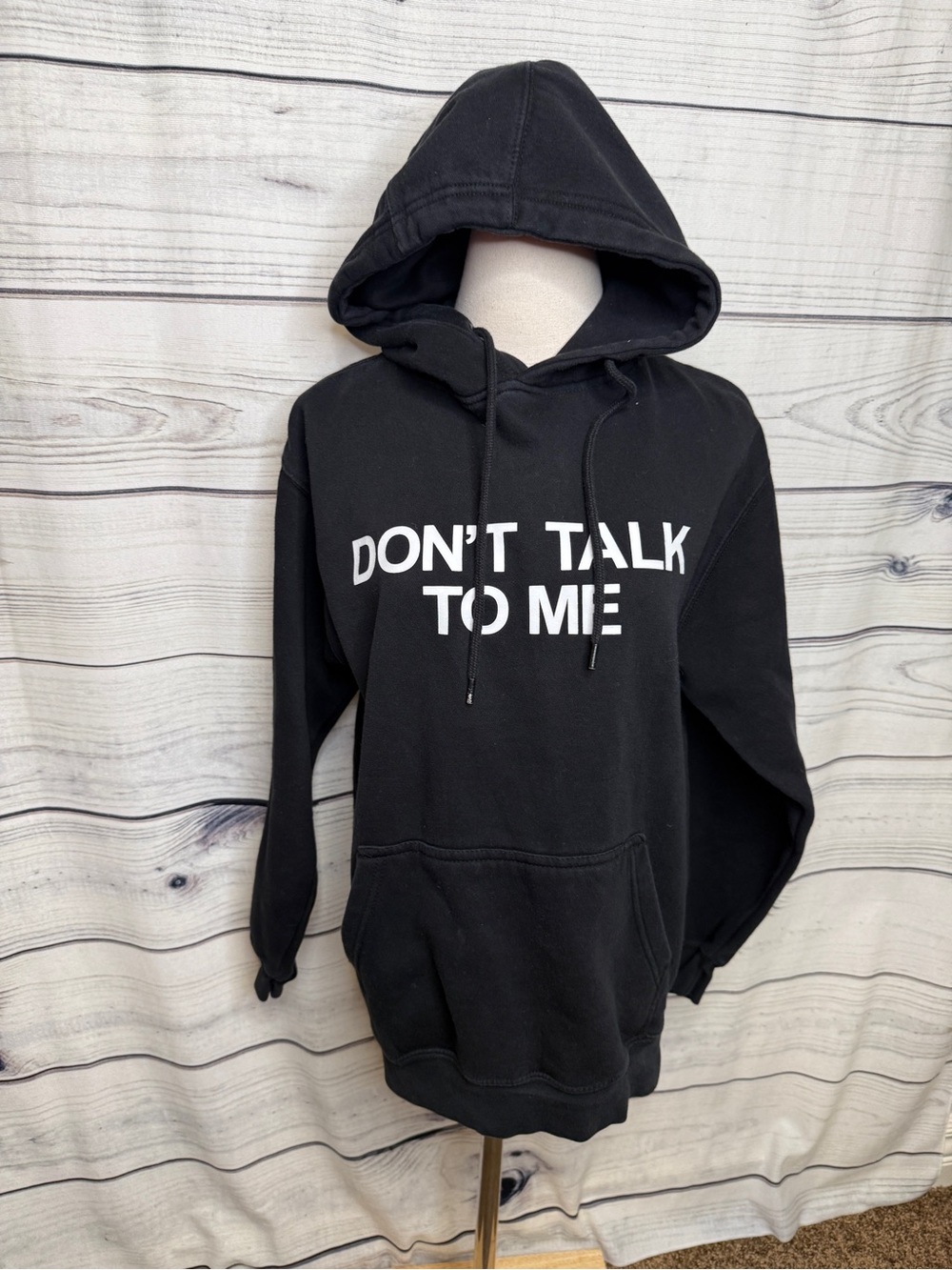 Black Hoodie Sweatshirt "DON'T TALK TO ME" Masked Singer